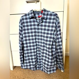 Large IZOD Mens Casual Button Down